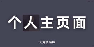 Duckfolio：简洁、现代、有趣的个人主页模板「附带HTML页」-大海资源库