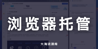 让 AI 接管浏览器：实现自动管理书签、分析你的浏览记录、总结网页内容等等-大海资源库