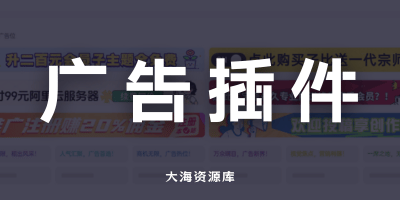 B2广告位插件图片 广告+文字广告带后台控制「附带子比版本」-大海资源库