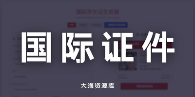 在线国际学生证生成器（包含正反面）借此白嫖谷歌AI大礼包一年-大海资源库
