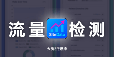 SiteData 免费的网站流量工具「流量/关键词/Whois/SEO分析器」-大海资源库