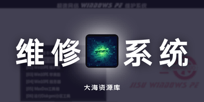 极速网络WinPE维护系统 读写APFS/服务器/网络/维护「无忧论坛大佬 jisuge」-大海资源库