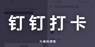 DailyTask 上班快迟到啦 钉钉帮你自动打卡-大海资源库