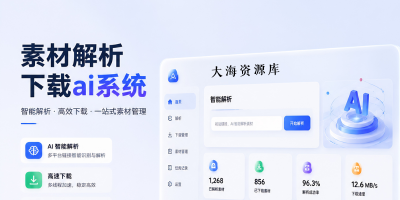 素材解析站 - 大海原创开源项目-大海资源库