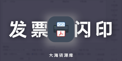 PrintPDF v3.4.27 发票闪印（发票打印辅助软件）-大海资源库